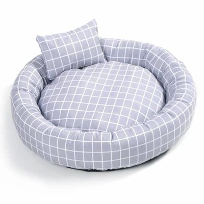 الجملة جولة لينة دافئ الحيوانات الأليفة السرير مع وسادة دونات Cuddler القطط الكلاب سرير الحيوانات الأليفة السرير الفاخرة مع عدم الانزلاق القاع