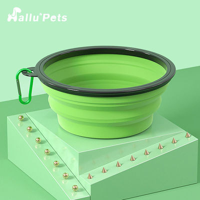 TPE ABS Carabiner Dog Water Bowl Dog Feeder طوي للحيوانات الأليفة