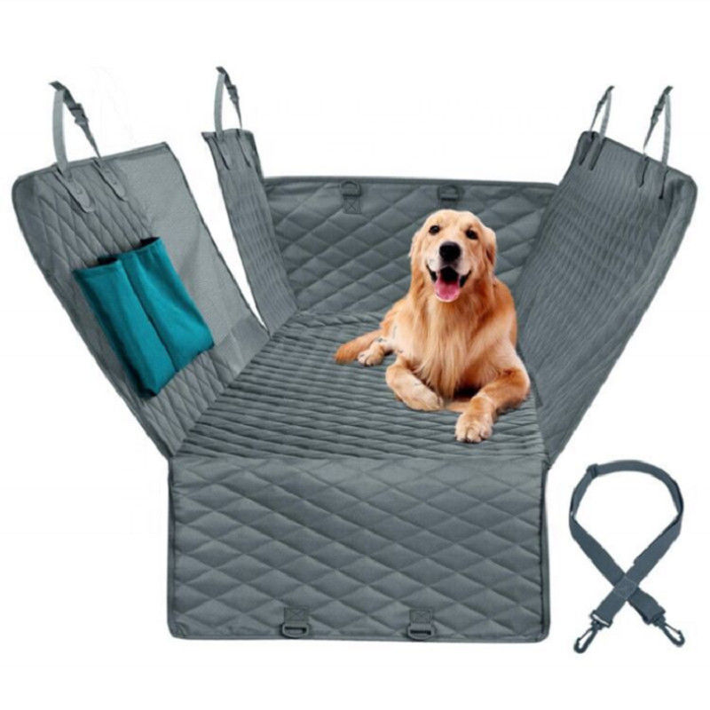 غطاء المقعد الخلفي للسيارة من Hammock Dog غطاء مقاوم للماء مانع للانزلاق 147 سم مع جيوب تخزين