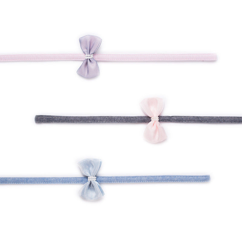 قابل للتعديل 100٪ القطن القوس التعادل فتاة طوق الكلب ومجموعة المقود مع Bowknot