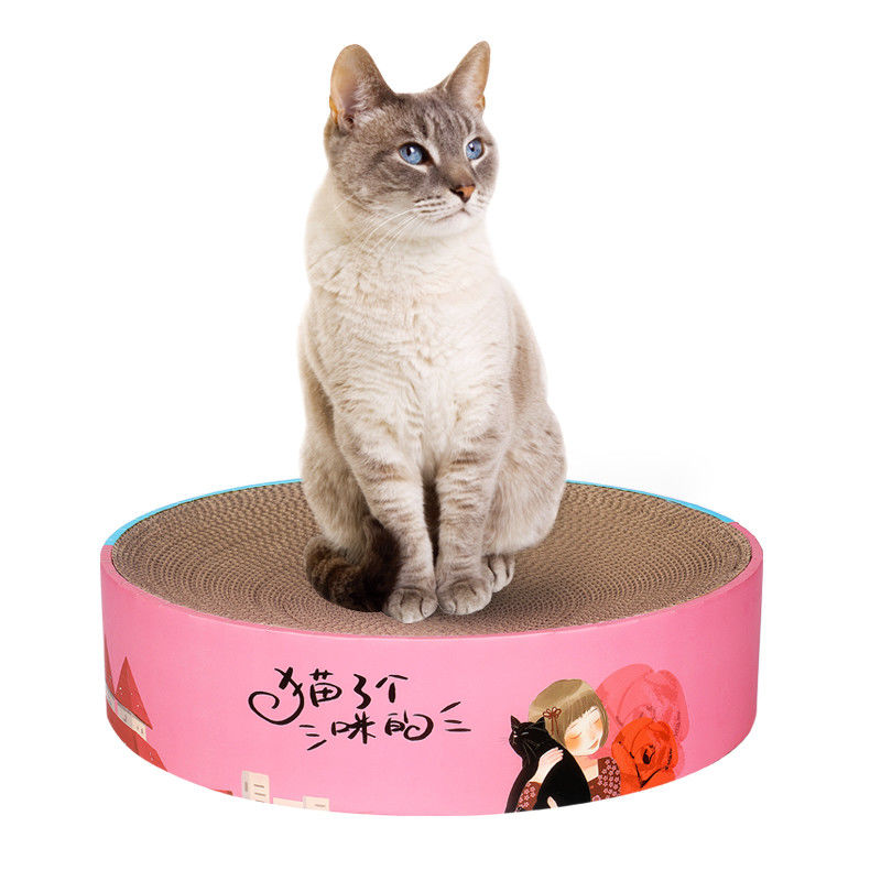 2 في 1 وسادة سرير دائرية متينة من Cat Scratcher وصالة 1000 جم