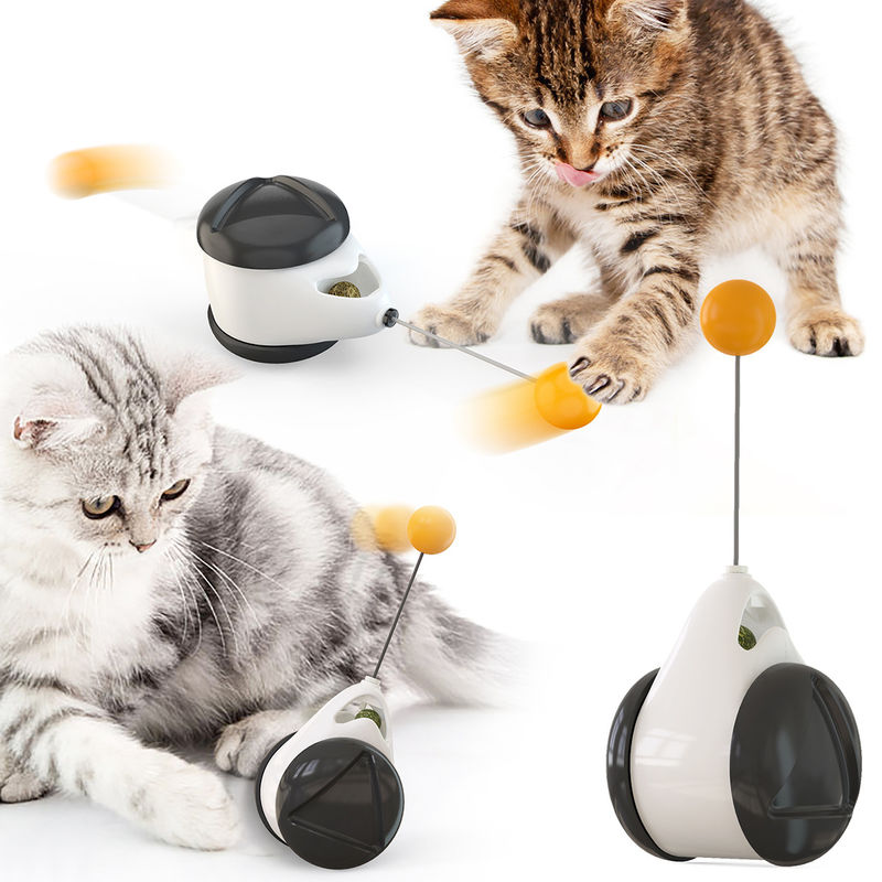 ألعاب حيوانات أليفة للقطط في الأماكن المغلقة مع عجلة تدريب هريرة تفاعلية من Catnip Tumbler Balance