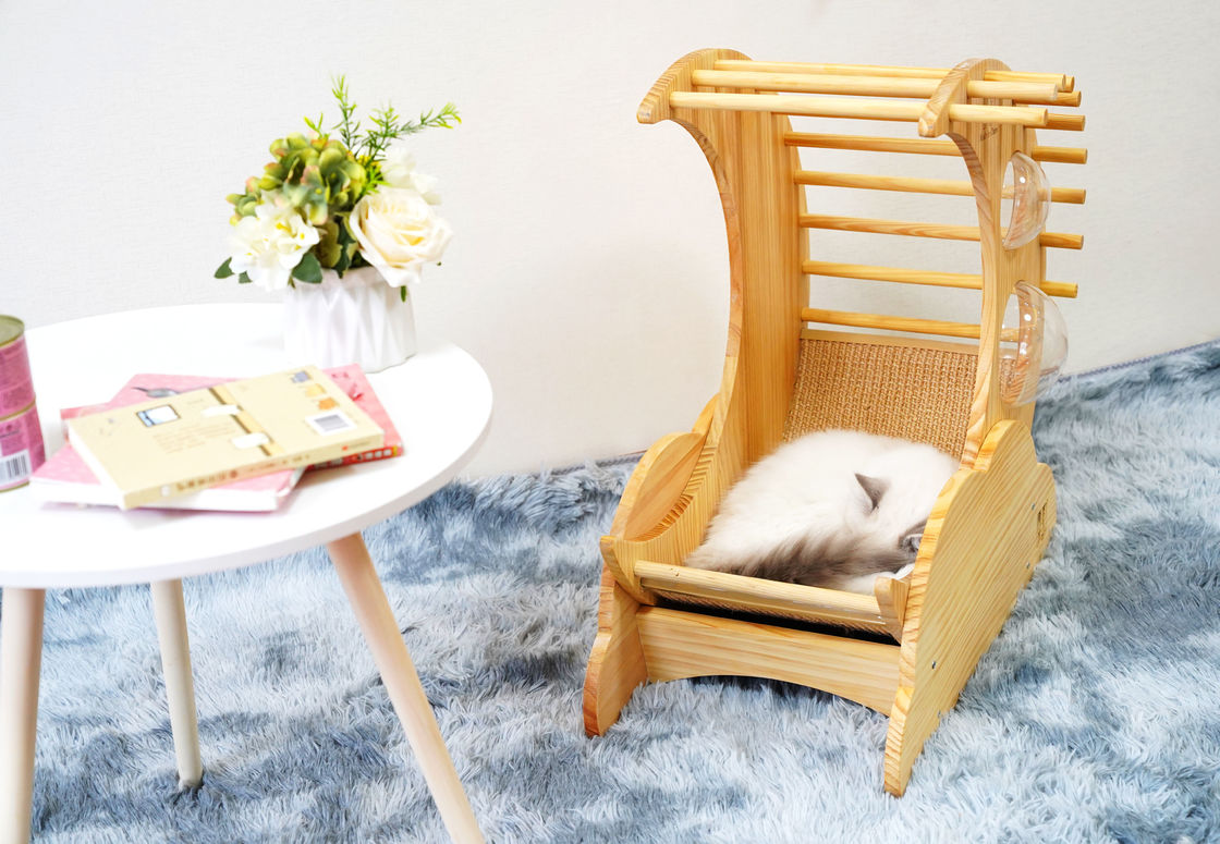 Hallupets Cat Scratcher House Pet Condo Cat Bed Wooden Bed Tree House